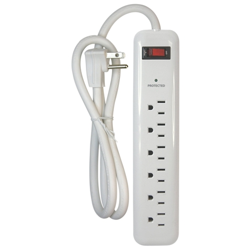 Surge Protector Power Strip, 125 V, 15 A