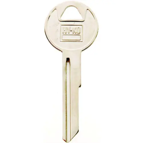 Key Blank, Brass, Nickel, For: Chrysler, Dodge, Eagle, Jeep, Plymouth Vehicles - pack of 10