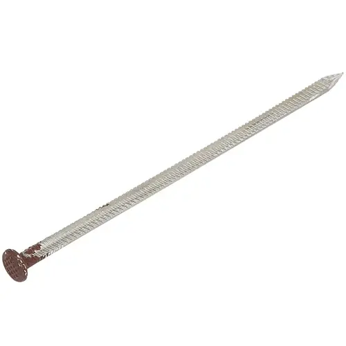 Gutter Spike, 7 in L, Aluminum, Brown