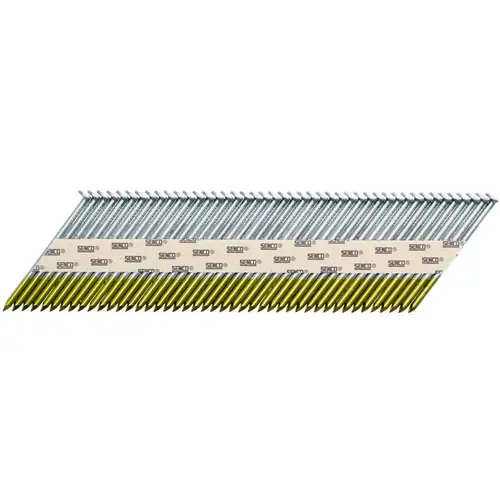 GC Series Series Collated Nail, 2-1/2 in L, Bright, Clipped Head, Smooth Shank - pack of 2500