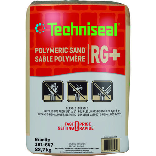 Techniseal 191-647 RG+ Series Polymeric Sand, Granite, 22.7 kg Bag