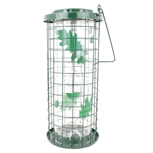 Squirrel Stumper Bird Feeder, 12.9 in H, 3 lb, Metal/Plastic, Powder-Coated - pack of 2