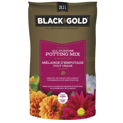 Black Gold 1410102.LT283P 1410102.LT028.3P All-Purpose Potting Mix, 28.3 L
