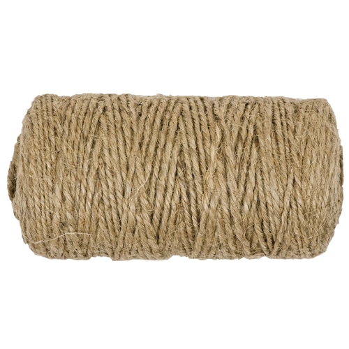 Garden Twine, 200 ft L, Jute, Natural - pack of 6