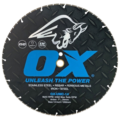 OX GROUP USA OX-UMC-4.5 ULTIMATE UMC -UMC-4.5 Blade, 4-1/2 in Dia, Segmented Rim