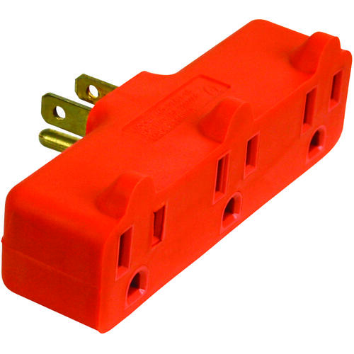 Outlet Tap, 3 -Outlet, Orange