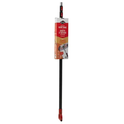 Snow Roof Rake with Carpet, Aluminum Blade