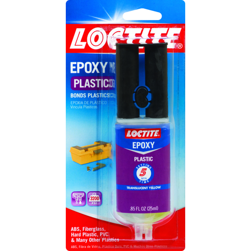 Loctite 1360788 Epoxy Plastic Bonder, Liquid, 25 mL Syringe