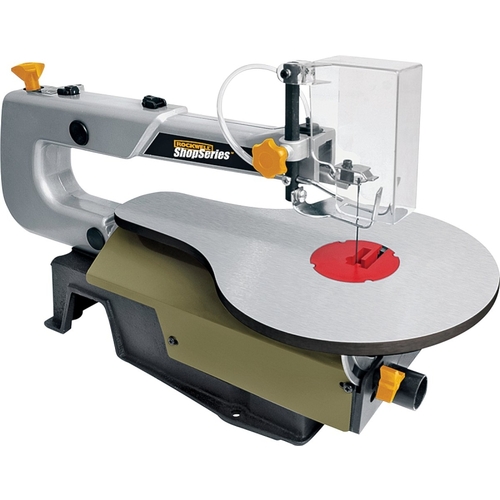 Rockwell RK7315 Corded Scroll Saw, 120 V, 1.2 A, 5 in L Blade, 2-1/2 in Cutting Capacity, 500 to 1700 spm Brown/Tan