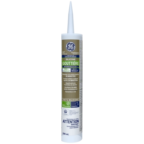 GE 2823506 Silicone II SE2171 Gutter Sealant, Clear, Paste, 9.8 oz