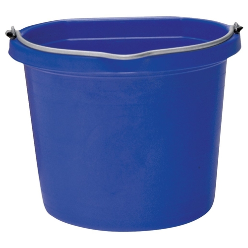 FORTEX-FORTIFLEX FB108BL FB-108 FB-108BL Bucket, 8 qt Volume, Rubber/Polyethylene, Blue