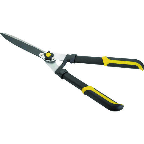 Heavy-Duty Hedge Shear, Straight with Wave Curve Blade, 8 L Blade, Steel Blade, 22 in OAL