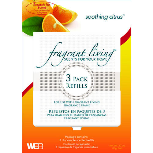 Web WSDR-SC Fragrant Living Air Freshener, Soothing Citrus
