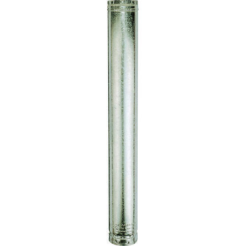 AmeriVent 4E5-XCP6 Type B Gas Vent Pipe, 4 in OD, 5 ft L, Galvanized Steel - pack of 6