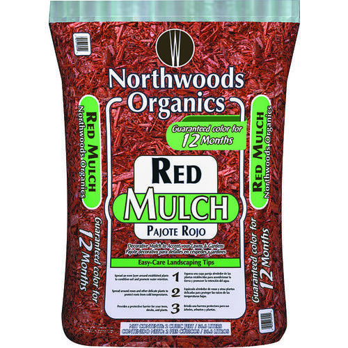 Northwoods Organics WNW03250 Decorative Mulch, Red Bag