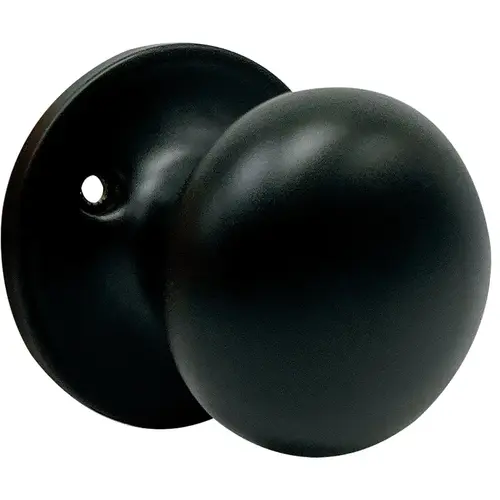 Dummy Lock, Tubular Knob, Matte Black