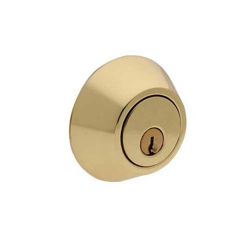 EPIC Series Deadbolt, 3 Grade, Polished Brass, WR5 Keyway