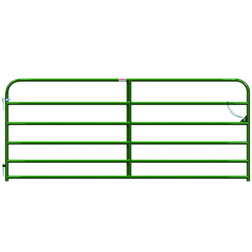 BEHLEN COUNTRY 40130102 Utility Gate, 10 ft W Gate, 50 in H Gate, 20 ga Frame Tube/Channel, Green