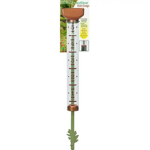 EZRead 820-0582 Rain Gauge, 5 in, Aged Copper