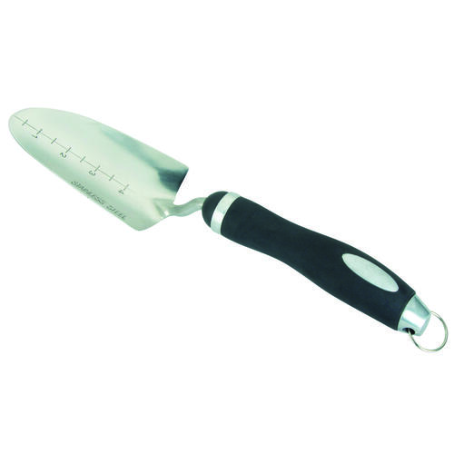 Garden/Transplanting Trowel, 5-1/4 in L Blade, 2-3/4 in W Blade, Stainless Steel Blade