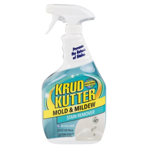 Krud Kutter 305471 Mold and Mildew Stain Remover, 32 oz, Liquid, Mild, Light Yellow