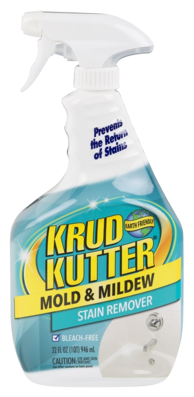 Krud Kutter 305471 Mold and Mildew Stain Remover, 32 oz, Liquid, Mild, Light Yellow