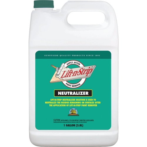 Paint Removal Neutralizer, Liquid, Medium, Colorless, 1 gal, Can