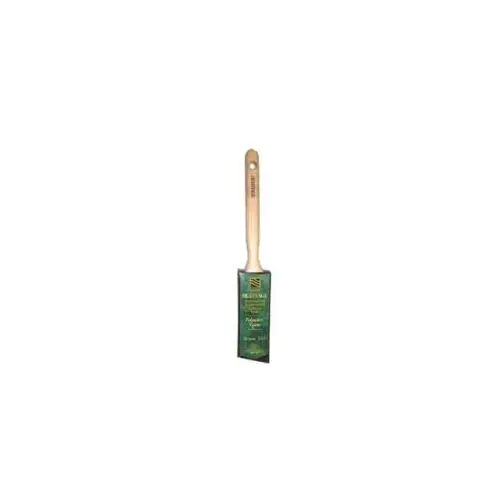 Heritage Angular Paint Brush, 1 in W, 2-1/4 in L Bristle, Nylon/Polyester Bristle, Sash Handle