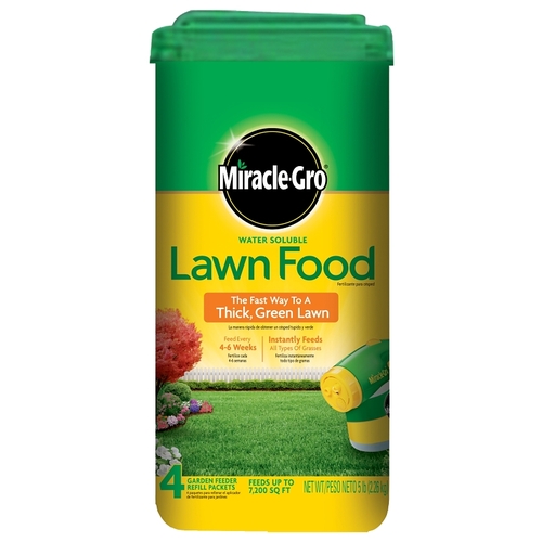 Miracle-Gro 3029806 1001834 Water Soluble Lawn Food, 5 lb Box, Granular, 36-0-6 N-P-K Ratio