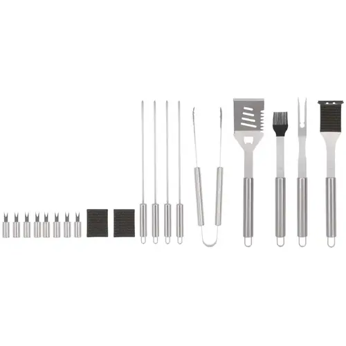 BBQ Grill Set, Steel, Stainless Steel - pack of 4