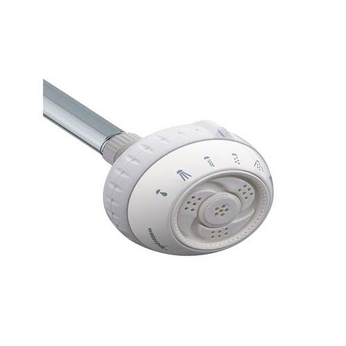 Original Shower Massage Series SM-621 Shower Head, 2.5 gpm, 1/2 in Connection, NPT, Brass, 3-7/16 in Dia White