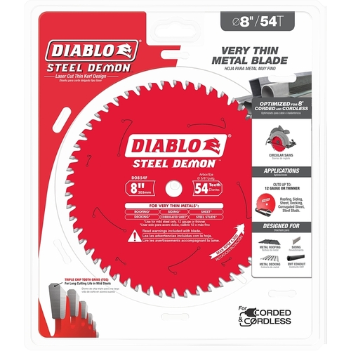 Diablo D0854F BLADE SAW FERROUS 54T 8IN