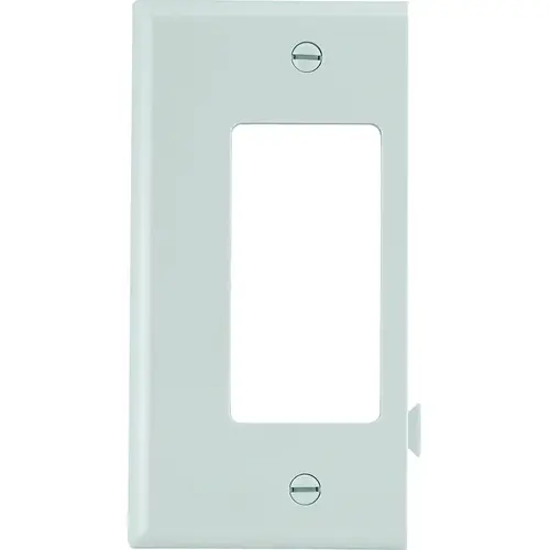 Eaton STE26W STE26 Wallplate, 4-1/2 in L, 2-3/4 in W, 1 -Gang, Polycarbonate, White, High-Gloss