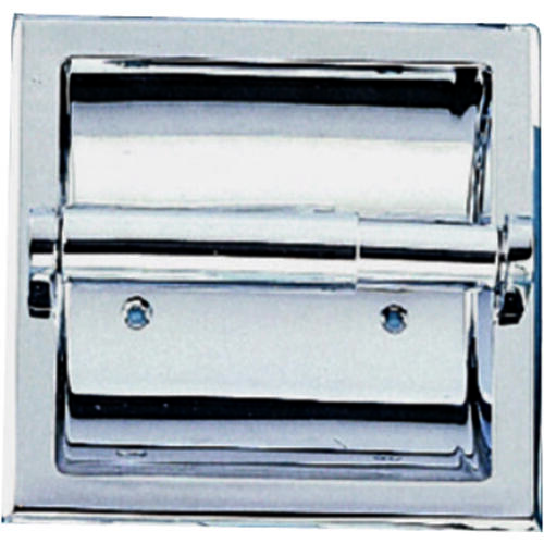 PBC107-3L Recessed Paper Holder, Plastic/Zinc, Chrome, Recessed Mounting