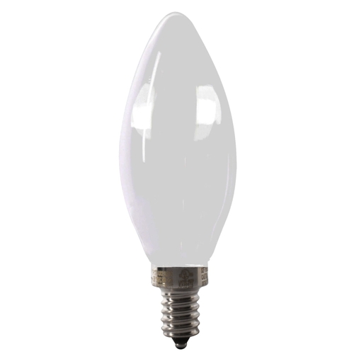 BPCTF60/950CA/FIL/2 LED Bulb, Decorative, B10 Lamp, 60 W Equivalent, E12 Lamp Base, Dimmable, Frosted - pack of 12