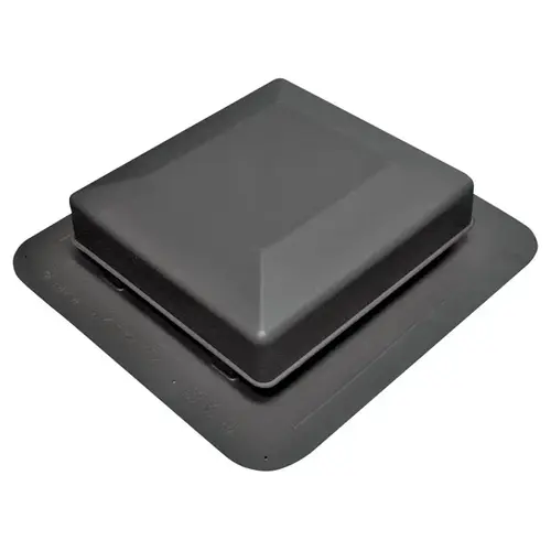 Duraflo 6050BL Roof Vent, 16.904 in OAW, 50 sq-in Net Free Ventilating Area, Polypropylene, Black