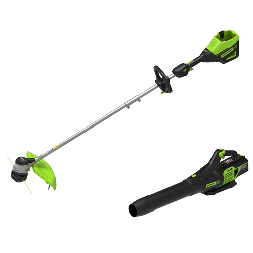 GREENWORKS 1301402 Combination Tool Kit, Battery Included, 2.5 Ah, 80 V, Lithium-Ion