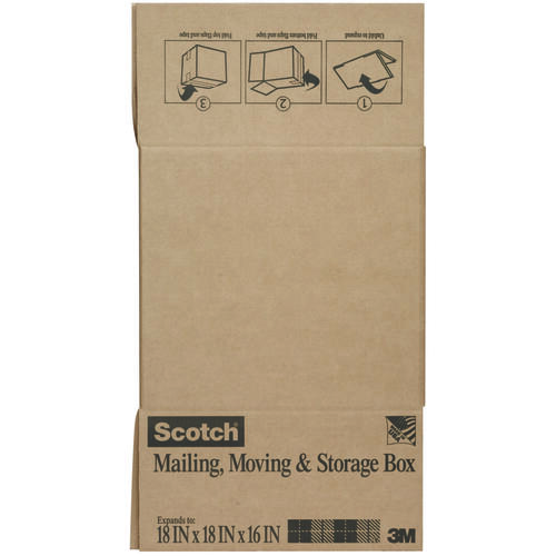 SCOTCH 8018FB-LRG Folded Box, L, Brown