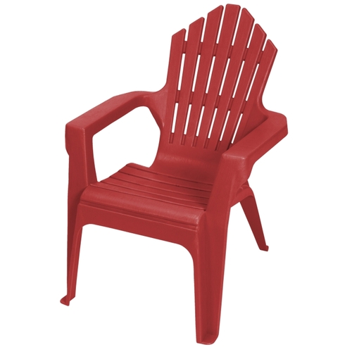 Gracious Living 11358-20PDQ Kiddie Adirondack Adirondack Chair, Resin Seat, Resin Frame, Red Explosion Frame