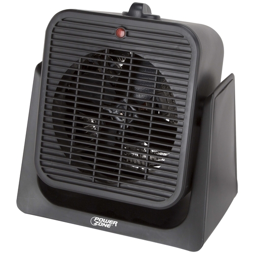 PowerZone SFH-181T 2-Function Heater/Fan, 12.5 A, 120 V, 750/1500 W, 1500 W Heating, Black