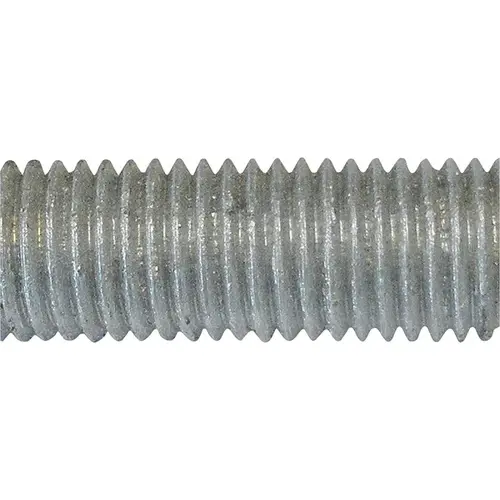 PFC 29175 TR-1006 Threaded Rod, 5/8-11 in Thread, 10 ft L, A Grade, Carbon Steel, Galvanized, NC Thread