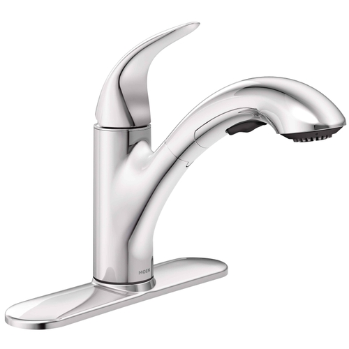 Medina Kitchen Faucet, 1.5 gpm, 1-Faucet Handle, Stainless Steel, Stainless Steel, Deck Mounting