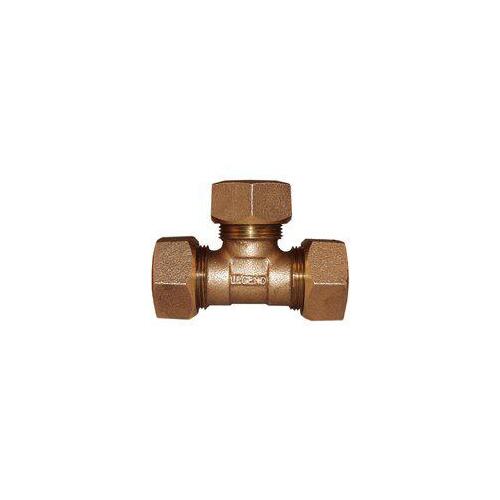 Legend 313-434NL T-4451NL Series Pipe Tee, 3/4 in, Ring Compression, Bronze