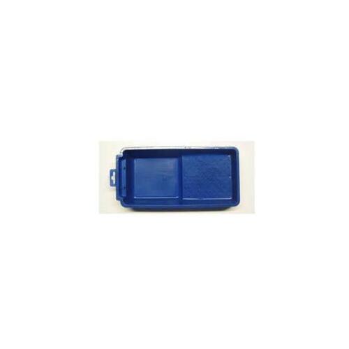 Mini Roller Tray, 6 in L, 0.25 L Capacity, Plastic, Blue