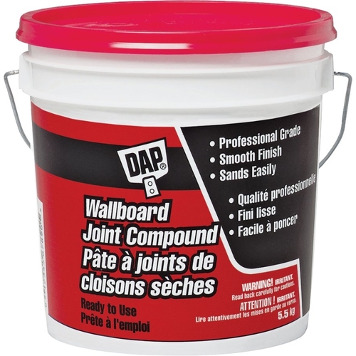 30070 Joint Compound, Paste, Musty, Off-White/White, 5.5 kg Tub, 8 to 24 hr Drying - pack of 2