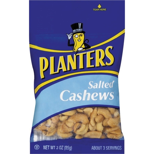 Planters 422465-XCP12 Cashew, 3 oz Bag - pack of 12
