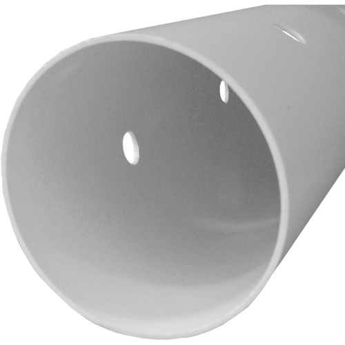 2733 Sewer Pipe, 3 in, 10 ft L, Solvent Weld, PVC, White - 120" Stock Length