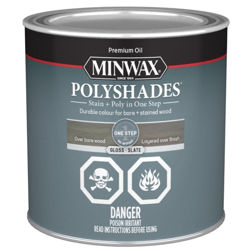 PolyShades Stain, Gloss, Slate, 0.5 pt