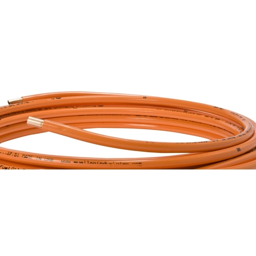 Copper Tubing, 1/2 in, 50 ft L, Coil Orange