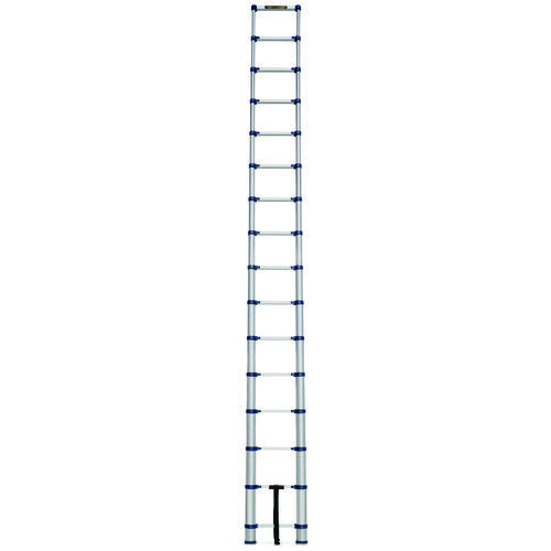 MetalTech LAD15T1 E- Telescopic Ladder, 19 ft H Reach, 250 lb, Aluminum, Blue